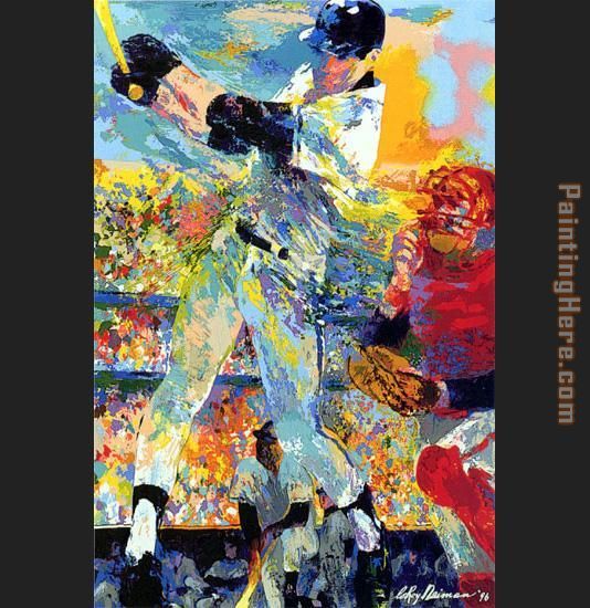 Hall of Famer painting - Leroy Neiman Hall of Famer art painting